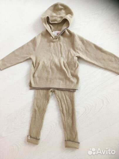 Костюм zara /вязаный костюм для девочки 98