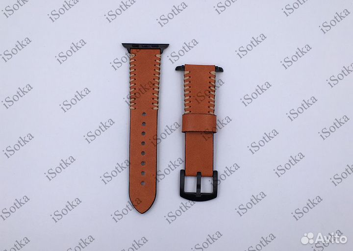 Ремешок Watch Series 42mm/44mm кожанный с боковым