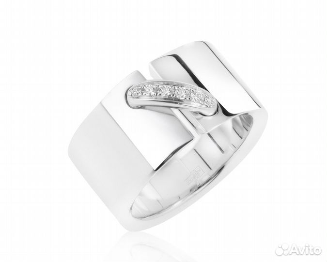 Золотое кольцо с бриллиантами 0.05ct Chaumet Liens