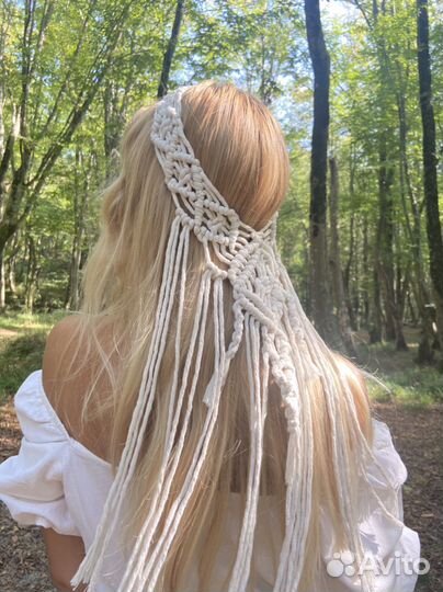 Бохо Макраме Фата Венок