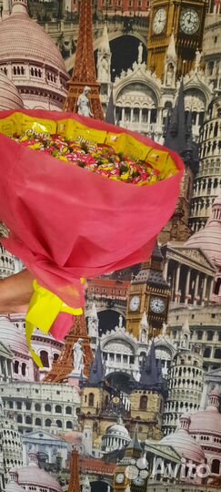 Сладкий букет из конфет