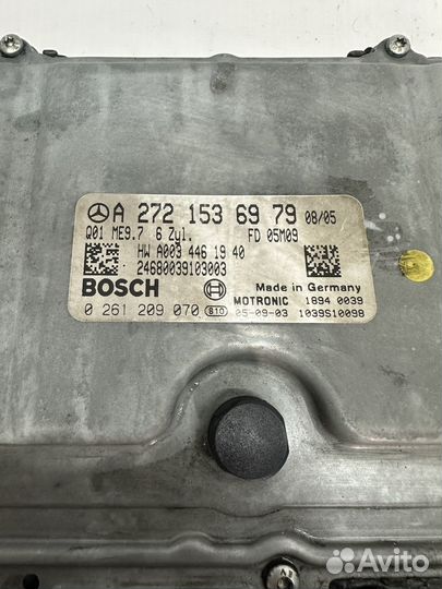 Блок управления двигателем Mercedes S221 M272