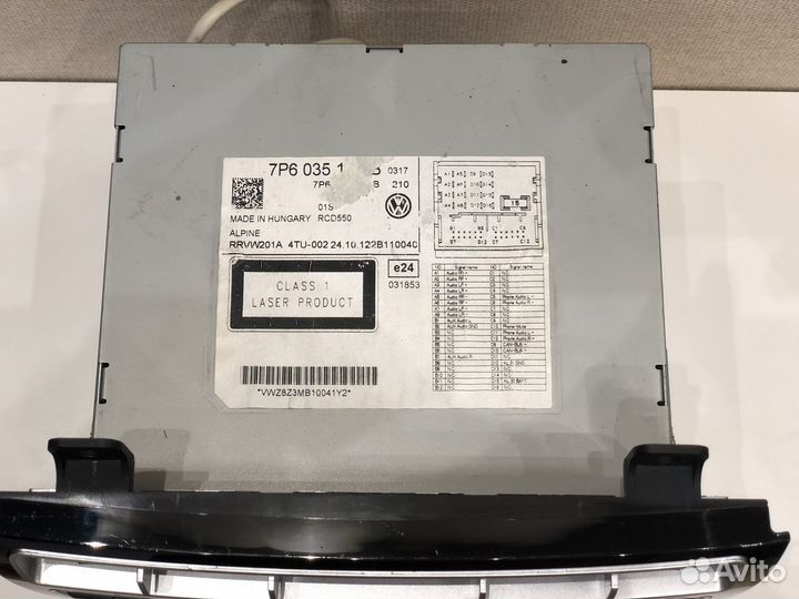 Штатное головное устройство RCD550 VW Touareg