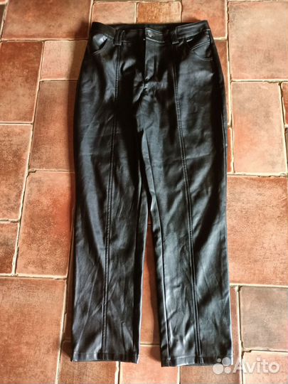 Брюки из экокожи
