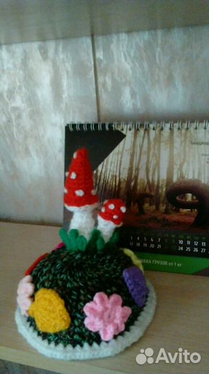 Вязанная игольница