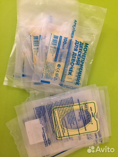 Пустышка термометр и мочеприёмник педиатрический