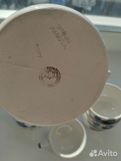 Сервиз чайный/кофейный гжель 7 предметов