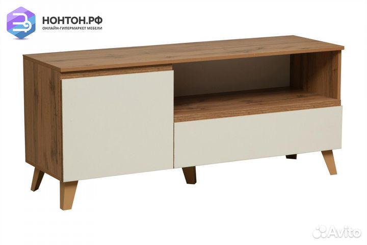 Тв-тумба Авалон 53.07 дуб вотан / белый