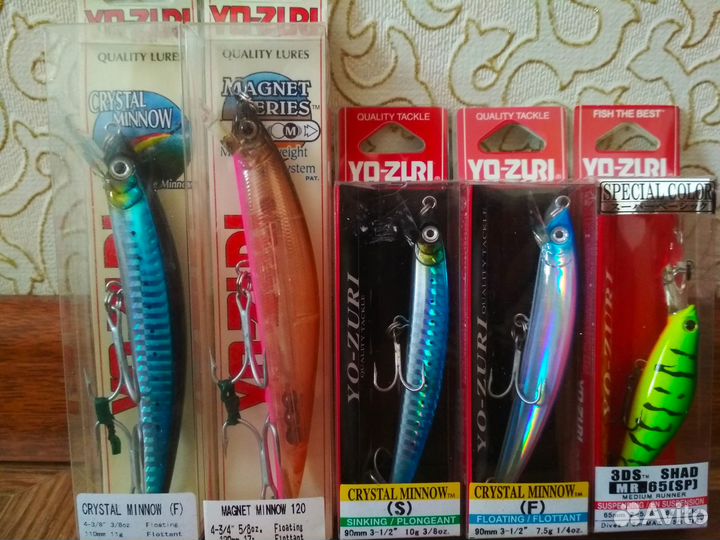 Новые японские воблеры в упаковке, 32шт