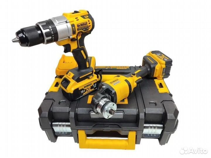 Набор из двух инструментов ушм+Шуруповерт dewalt