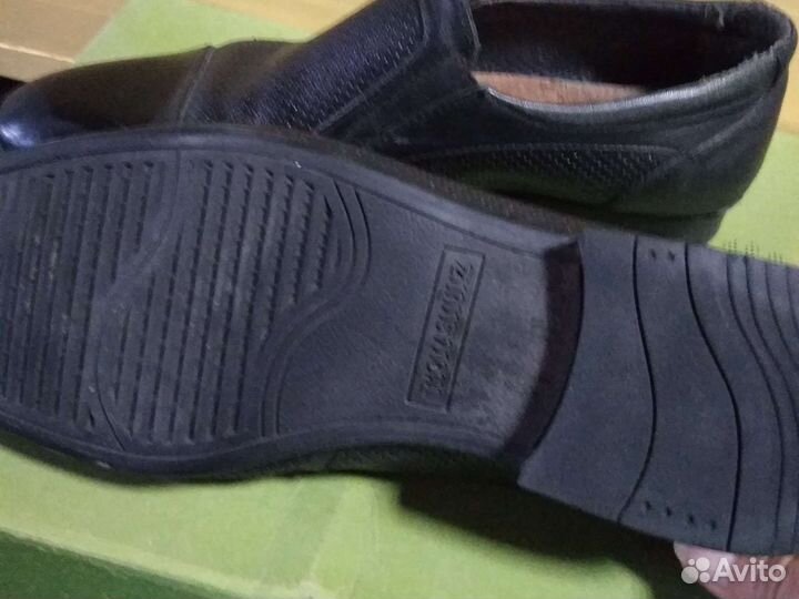 Туфли мужские 43 размер бу кожаные верх и стелька