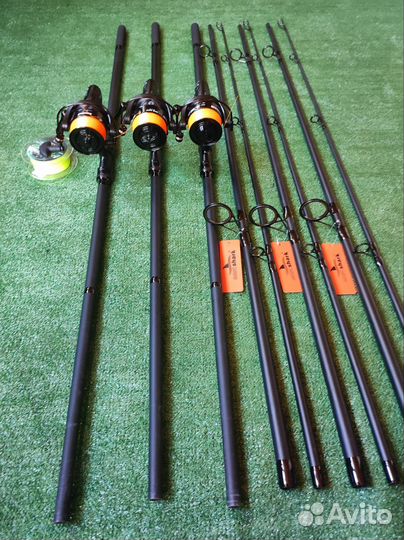 Комплект для карповой ловли 3+3. Новый