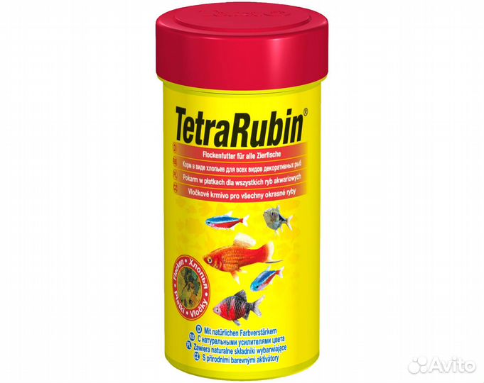 Tetra Rubin 250мл корм в хлопьях для улучшения окр