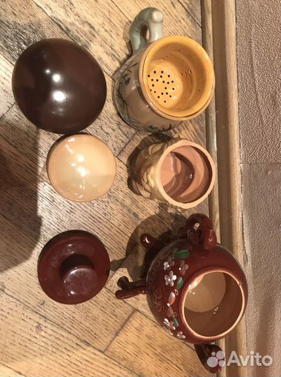 Заварочный чайник, посуда керамическая, сахарница