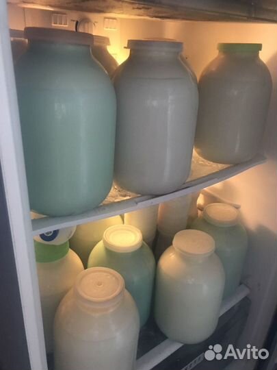 Домашнее коровье молоко, творог