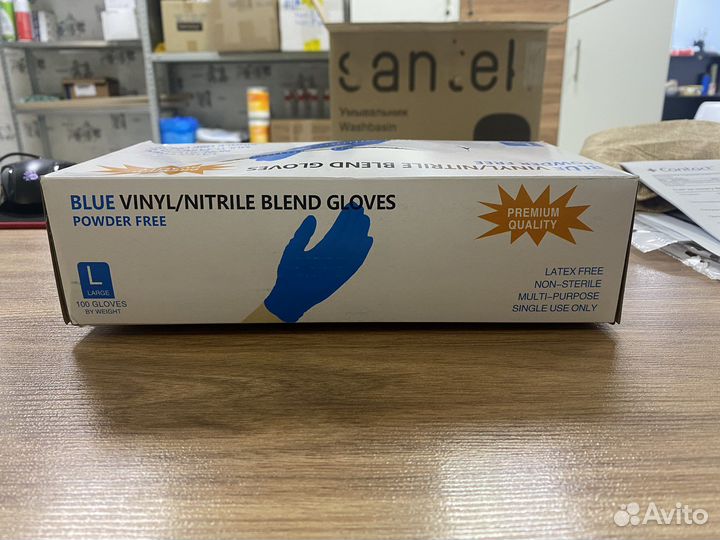 Перчатки винил-нитрил