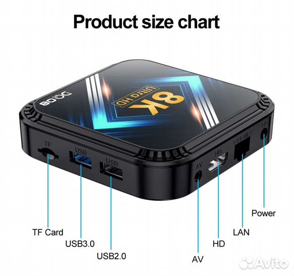 Телеприставка DQ08 SMART TV Android13 тв-приставка