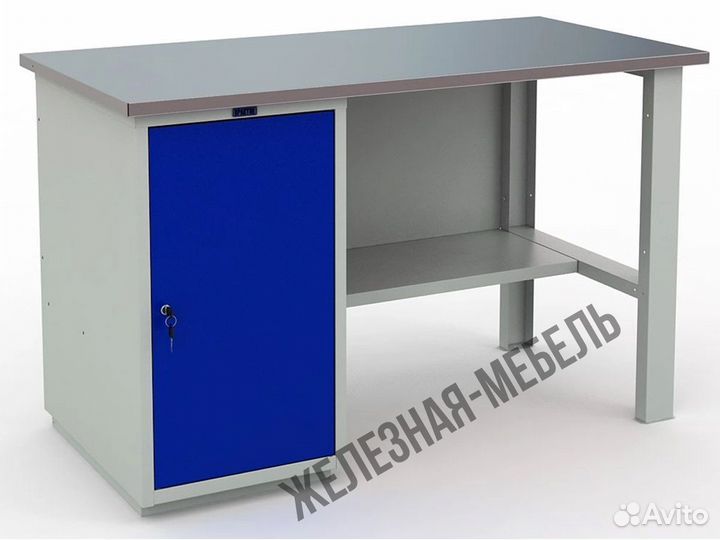 Верстак слесарный с тумбой profi W №400