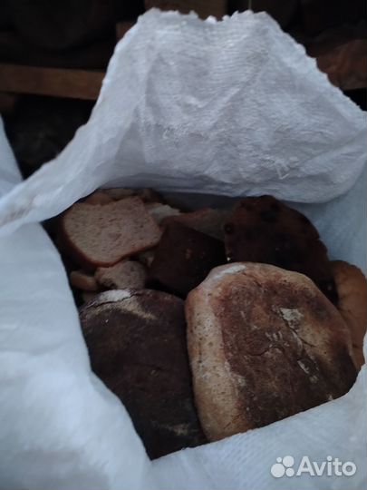 Сухари хлебные для кроликов и животных