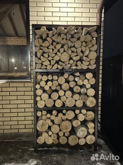 Дровник, навес для дров, дрова, поленница