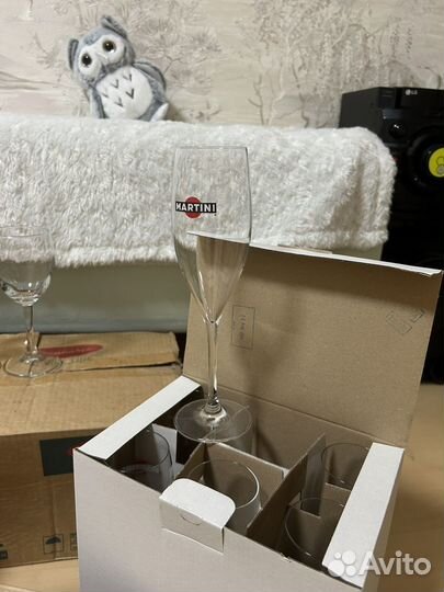 Бокалы Фужеры Стаканы Дюарс Мартини Бакарди