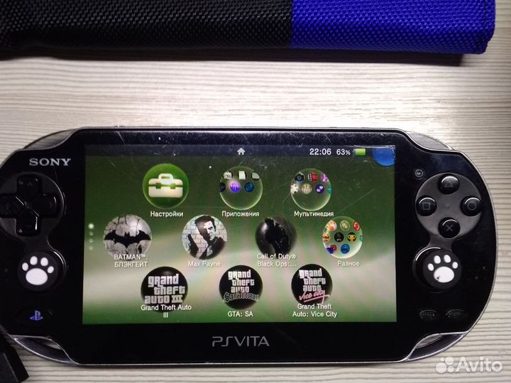 PS Vita 1006 Fat прошита,с флешкой 64 GB-35 игр