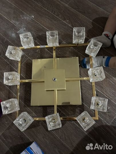 Люстра хрустальная бу