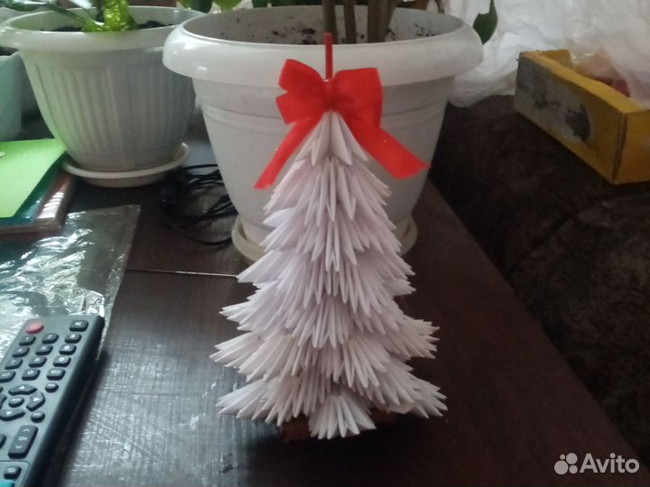 Поделка оригами Ёлочка