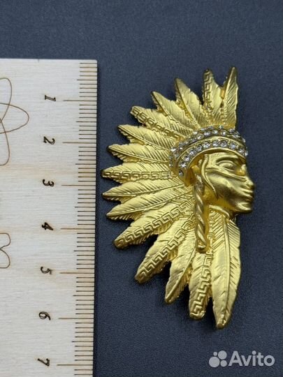 Брошь Индеец