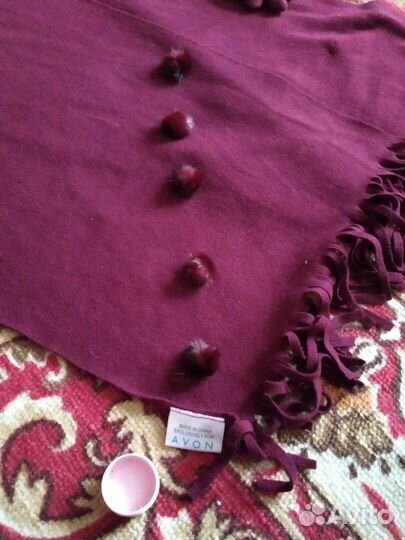 Шарф и перчатки. Новые.Отделка натуральный мех