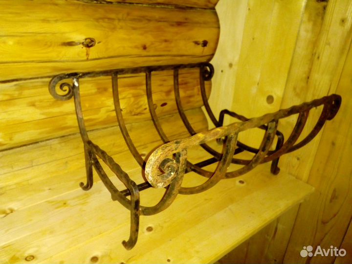 Дровница кованая