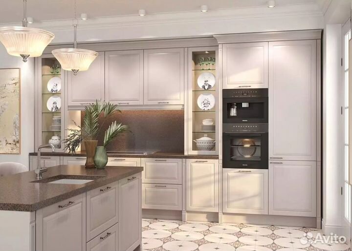 Кухня с барной стойкой