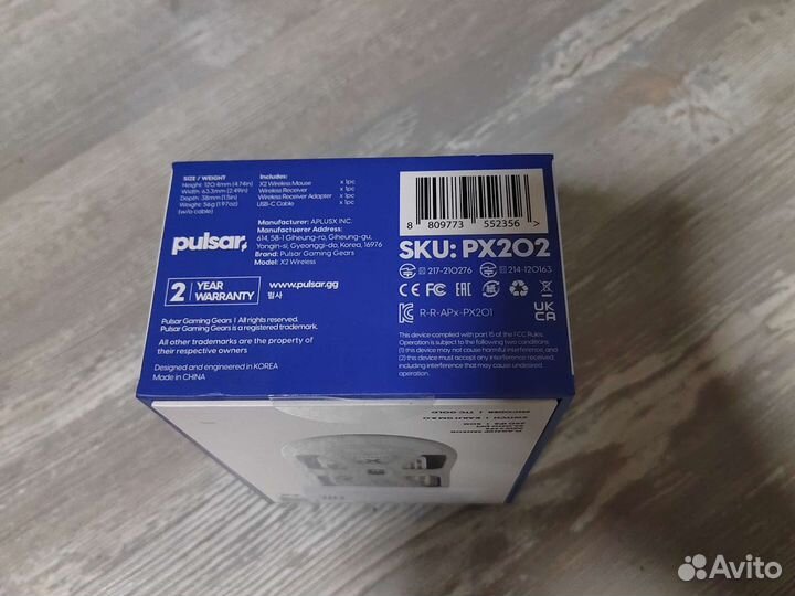 Беспроводная мышь pulsar x2 symmetrical wireless