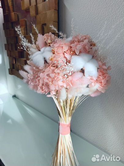 Свадебные букеты из сухоцветов