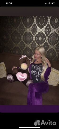 Велюровый костюм 42