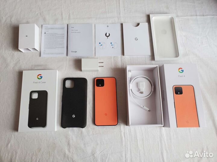 Google Pixel 4 США E-Sim, чехол Google Case