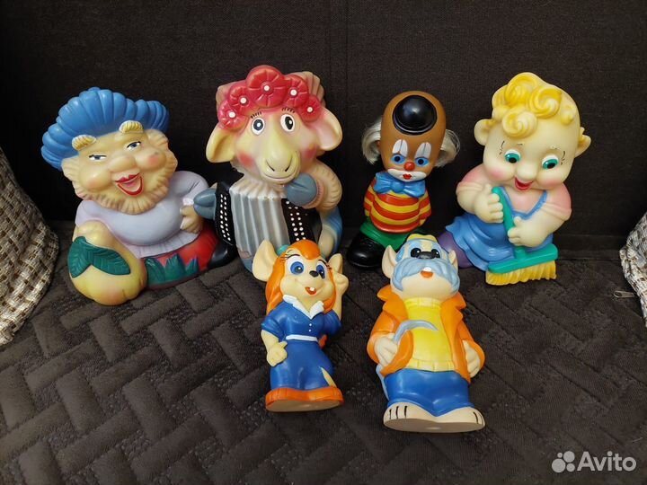 Резиновые игрушки СССР и совпластитал