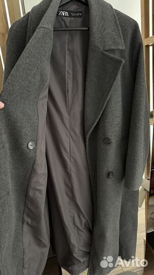 Пальто двубортное zara