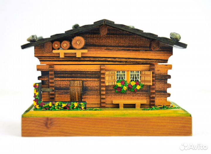 1966г reuge Музыкальный Домик Шкатулка с балериной