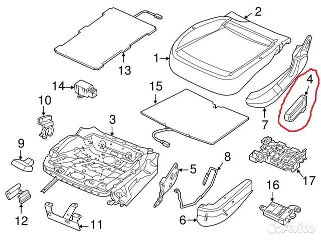 Части сидений vw beetle