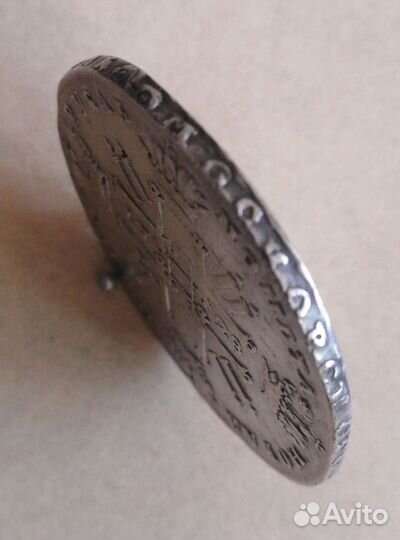 Монета 1 рубль 1728, серебро, Пётр II