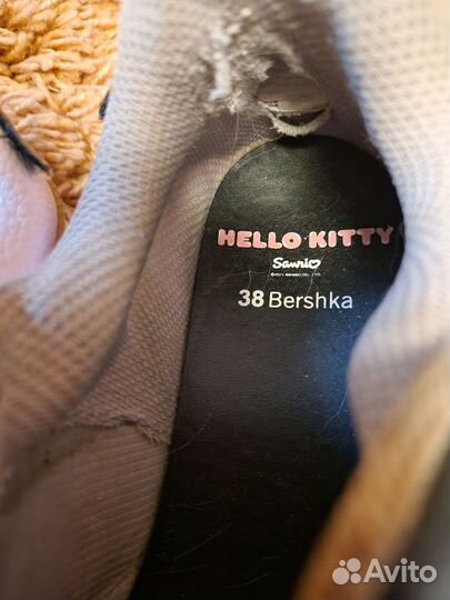 Кроссовки кеды женские bershka hello kitty