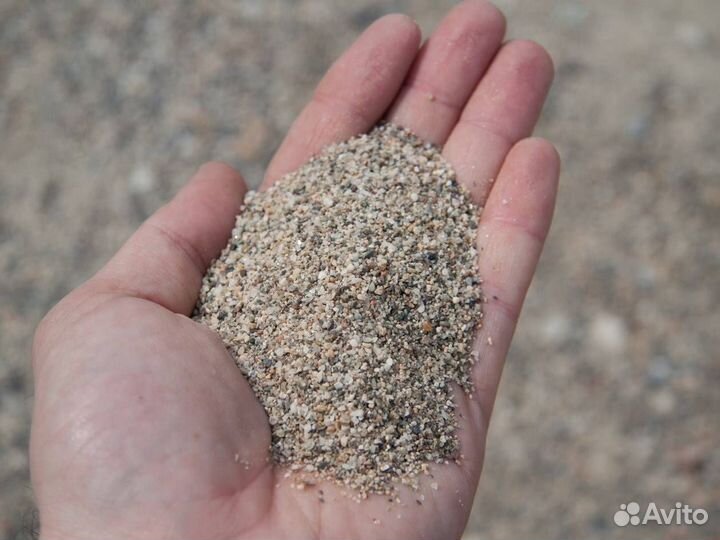 Песок намывной крупнозернистый с доставкой