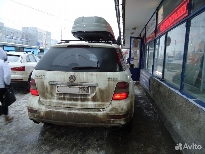 Багажник Автобокс на крышу Mercedes ML (2005-2011)