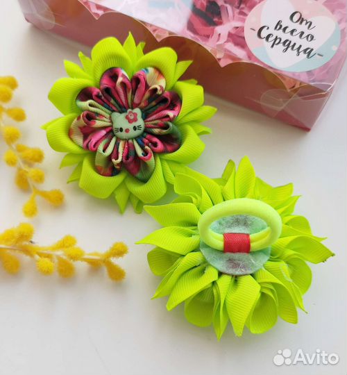 Бант на праздник. Резинка,заколка, украшение
