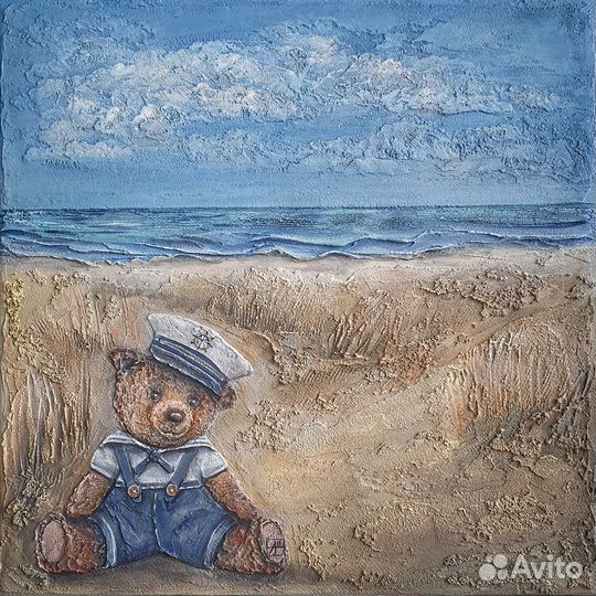 Картина Окунуться в воспоминания, фактура, холст