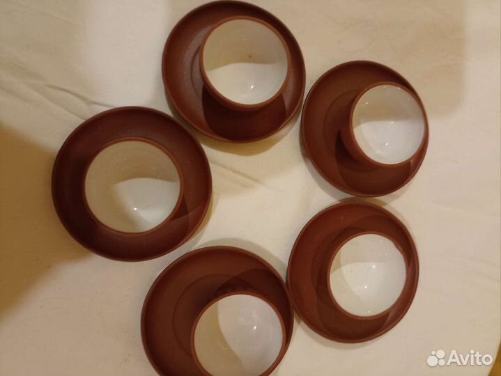 Глиняный кофейный сервиз