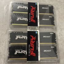 Оперативная память kingston fury ddr4 2666 2x8gb