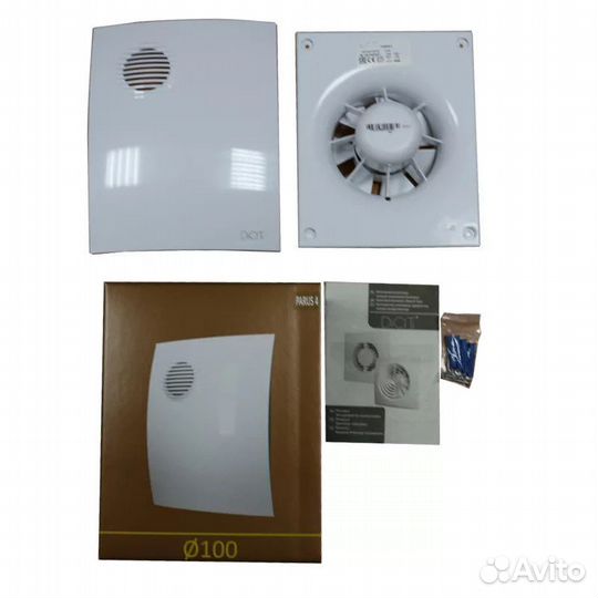 Вентилятор осевой вытяжной Эра Parus 4