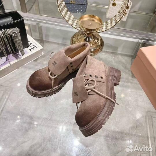 Ботинки женские Miu Miu премиум